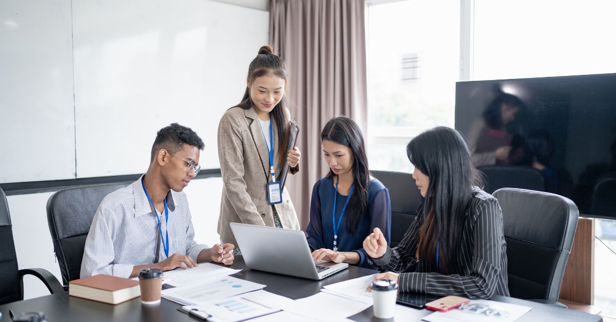 Board meeting reviewing financial statements for AGM approval