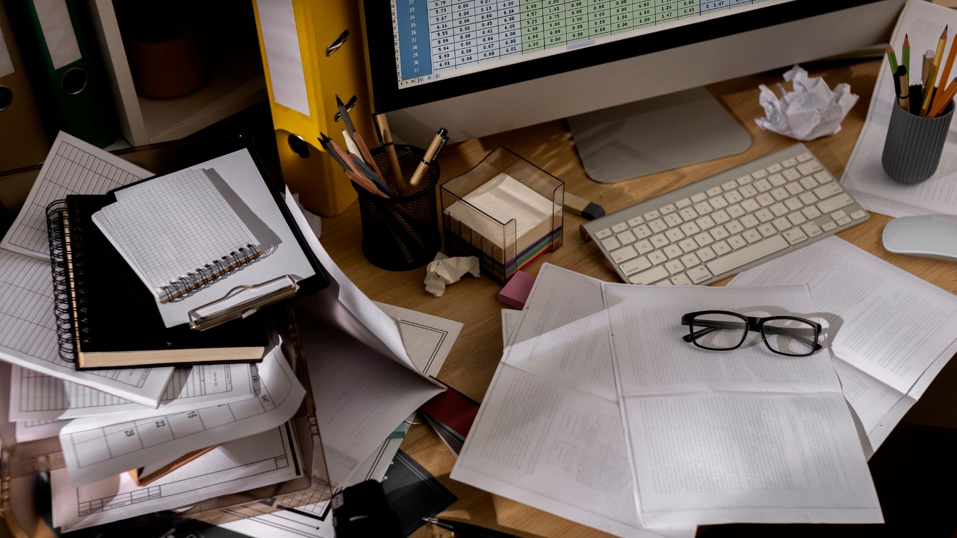 Business and personal spending mixed together before bookkeeping setup